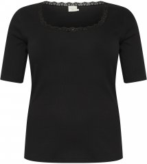 Kaffe Curve Britt T-shirt Nero profondo