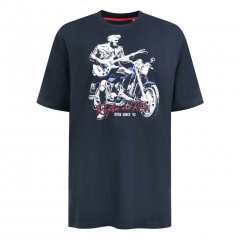 D555 Derby T-Shirt Rhythm and Rides Navy