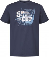 North Latitude 61119 T-Shirt Con Stampa Blu Navy