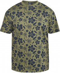 North Latitude 61123 T-Shirt Con Stampa All Over Verde Oliva