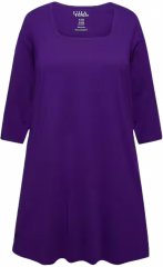 Ulla Popken Square Neckline Knit Swing A-line Pocket Tunic Lily