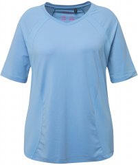 Ulla Popken Quick-Drying Short Sleeve T-Shirt Pale Blue