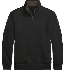 Double Outfitters MTOP-1163 Felpa con mezza zip Nero