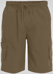 D555 Nick Pantaloncini Cargo con Vita Elasticizzata Beige