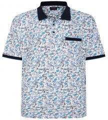Espionage P224 polo con stampa di uccelli