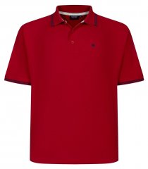 Espionage P232 Polo in piquet rosso/blu navy