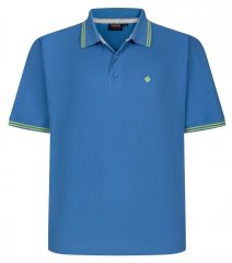 Espionage P232 Polo in piquet turq/lime