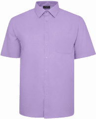 Espionage SH147C camicia tinta unita a maniche corte lilla
