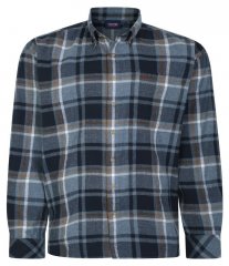 Espionage SH394 Camicia a quadri spazzolata airforce/blu navy