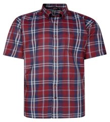 Espionage SH447 Camicia a quadri burgundy