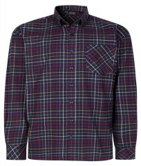 Espionage SH448 Camicia a quadri spazzolata blu navy/multi
