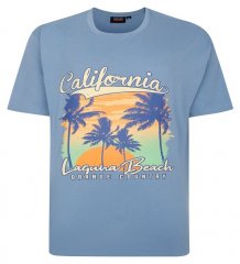 Espionage T425 Laguna Beach T-shirt stampata blu