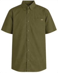 Motley Denim Zagreb Camicia a maniche corte Khaki scuro