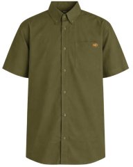 Motley Denim Zagreb Camicia a maniche corte Khaki scuro