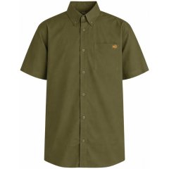 Motley Denim Zagreb Camicia a maniche corte Khaki scuro