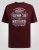 D555 Baldwin Grumpy Old Man Club Print Crew Neck T-shirt Burgundy/ Black Twist - Magliette - Magliette Uomo Taglie Forti
