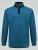 D555 Conway 1 1/4 Zip Neck Fleece Sweatshirt With Bear Logo Teal - Felpe & felpe con cappuccio - Felpe & Felpe con Cappuccio Uomo Taglie Forti