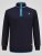 D555 Conway 2 1/4 Zip Neck Fleece Sweatshirt With Bear Logo Blu navy - Felpe & felpe con cappuccio - Felpe & Felpe con Cappuccio Uomo Taglie Forti