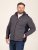 D555 Conrad Detachable Hood Bonded Fleece Zip Through Hoody TALL Blu navy - TALL felpe - Felpe TALL per uomo alto