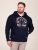 D555 Hector Adventurer Printed Zip Through Hoody Blu navy - Felpe & felpe con cappuccio - Felpe & Felpe con Cappuccio Uomo Taglie Forti