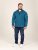 D555 Conway 1 1/4 Zip Neck Fleece Sweatshirt With Bear Logo Teal - Felpe & felpe con cappuccio - Felpe & Felpe con Cappuccio Uomo Taglie Forti