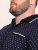 D555 Reid AOP Polo With Jacquard Collar, Pocket And Cuffs Blu navy - Polo - Polo Uomo Taglie Forti