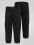 D555 Dexter 1 Cargo Jogger With Bear Embroidery Nero - Pantaloni & pantaloncini tuta - Pantaloni Tuta Uomo Taglie Forti