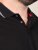 D555 Potts Jersey Polo With Jacquard Collar & Cuffs Nero - Polo - Polo Uomo Taglie Forti