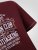 D555 Baldwin Grumpy Old Man Club Print Crew Neck T-shirt Burgundy/ Black Twist - Magliette - Magliette Uomo Taglie Forti