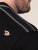 D555 Potts Jersey Polo With Jacquard Collar & Cuffs Nero - Polo - Polo Uomo Taglie Forti