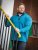 D555 Conway 1 1/4 Zip Neck Fleece Sweatshirt With Bear Logo Teal - Felpe & felpe con cappuccio - Felpe & Felpe con Cappuccio Uomo Taglie Forti
