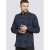 D555 Davenport Long Sleeve Shirt Navy - Camicie - Camicie Taglie Forti Uomo