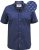 D555 Telford S/S Micro Ao Print Shirt Navy - Camicie - Camicie Taglie Forti Uomo