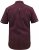 D555 Hillcrest S/S Micro Ao Print Shirt Burgundy - Camicie - Camicie Taglie Forti Uomo
