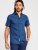 D555 Tristain S/S Floral Ao Print Shirt Navy - Camicie - Camicie Taglie Forti Uomo