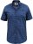 D555 Tristain S/S Floral Ao Print Shirt Navy - Camicie - Camicie Taglie Forti Uomo