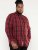 D555 Benalla Check Long Sleeve Button Down Shirt - Camicie - Camicie Taglie Forti Uomo