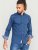 D555 Chilton LS Shirt Navy - Camicie - Camicie Taglie Forti Uomo