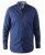 D555 Chilton LS Shirt Navy - Camicie - Camicie Taglie Forti Uomo