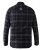 D555 Harwich Flannel Check Shirt Black - Camicie - Camicie Taglie Forti Uomo