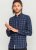 D555 Dovercourt Flannel Check Shirt Blue and Black - Camicie - Camicie Taglie Forti Uomo