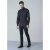 D555 Jahine Long Sleeve Printed Shirt Black - Camicie - Camicie Taglie Forti Uomo