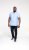 D555 James Short Sleeve Oxford Shirt Sky Blue - Camicie - Camicie Taglie Forti Uomo