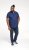 D555 James Short Sleeve Oxford Shirt Navy - Camicie - Camicie Taglie Forti Uomo