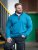 D555 Conway 1 1/4 Zip Neck Fleece Sweatshirt With Bear Logo Teal - Felpe & felpe con cappuccio - Felpe & Felpe con Cappuccio Uomo Taglie Forti