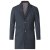 D555 Terry Checked Overcoat Charcoal - Giubbotti - Giubbotti Uomo Taglie Forti