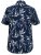 D555 FINLEY Hawaiian AO Print Shirt Navy - Camicie - Camicie Taglie Forti Uomo