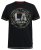 D555 BENNY LA Camo Printed Crew Neck T-Shirt Black - Magliette - Magliette Uomo Taglie Forti
