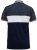 D555 EMERSON Cut And Sew Polo With Jacquard Collar Navy - Polo - Polo Uomo Taglie Forti