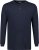 Adamo Sven Regular fit Serafino Long sleeve T-shirt Navy - Magliette - Magliette Uomo Taglie Forti